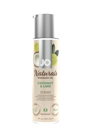 Huile de massage JO Naturals coco et citron vert - 120 ml