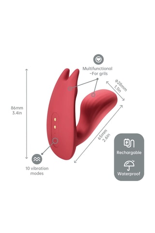 Vibromasseur connecté Umi Smart - Rouge - 7,5 cm