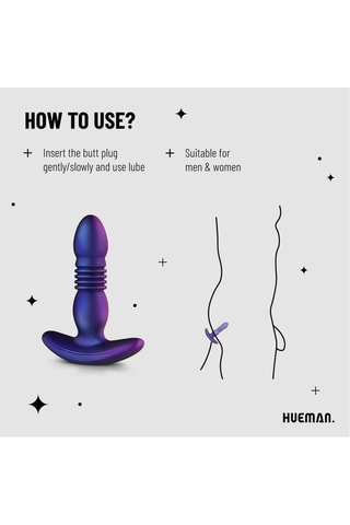 Plug anal vibrant Supernova - Violet - 11 cm