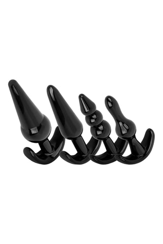 Coffret 4 plugs anaux - Noir