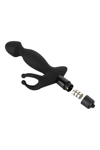Vibromasseur prostatique - Noir - 11 cm