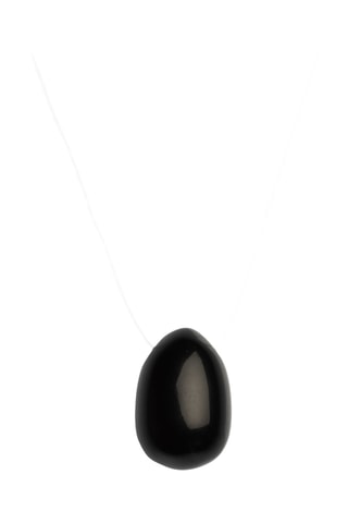 Œuf Yoni en obsidienne noire - Taille L