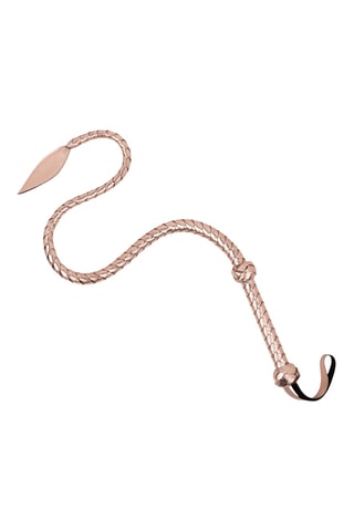 Fouet tressé Rose Gold - Rose métallisé