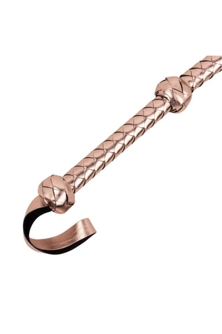 Fouet tressé Rose Gold - Rose métallisé