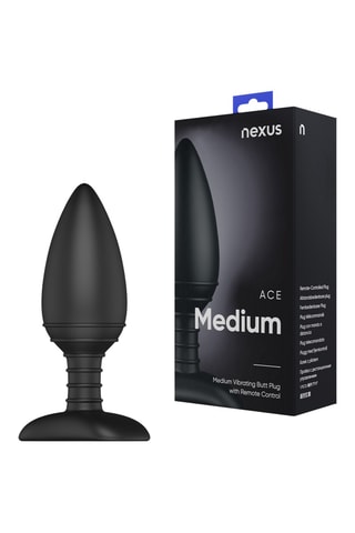 Plug anal vibrant Ace Medium - Noir