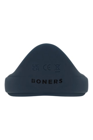 Anneau pénien vibrant avec stimulation du périnée waterproof - Bleu marine