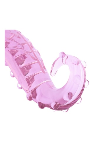 Godemiché en verre tentacule No 34 - Rose - 15 cm