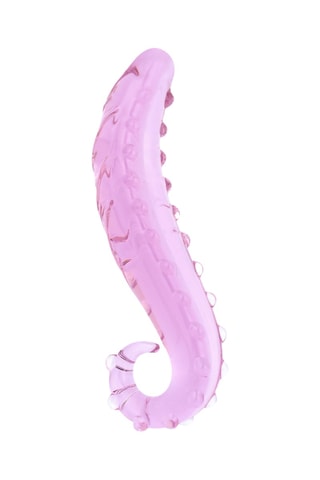 Godemiché en verre tentacule No 34 - Rose - 15 cm