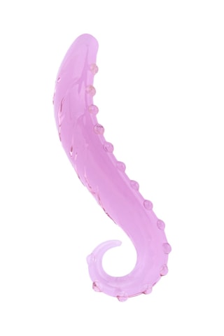 Godemiché en verre tentacule No 34 - Rose - 15 cm