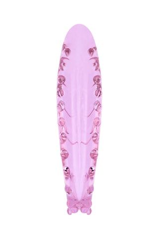 Godemiché en verre tentacule No 34 - Rose - 15 cm