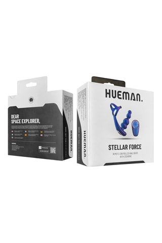 Plug anal vibrant Galaxy Force avec télécommande - 13,5 cm