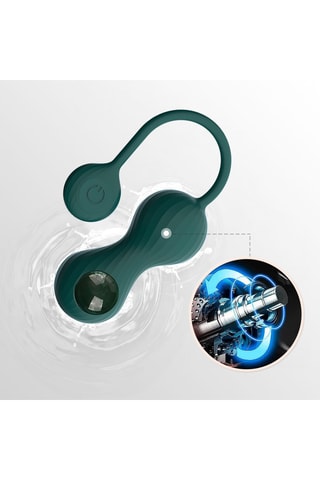 Vibromasseur Smart Kegel Duo - Vert - 8 cm