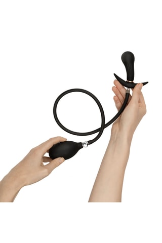 Plug anal gonflable - Noir - 8 cm