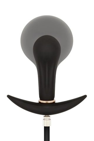 Plug anal gonflable - Noir - 8 cm