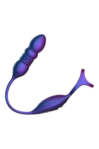 Anneau pénien avec stimulateur de prostate waterproof Deep Impact - Violet