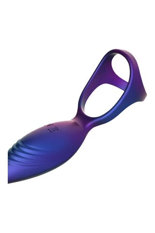 Anneau pénien avec stimulateur de prostate waterproof Deep Impact - Violet