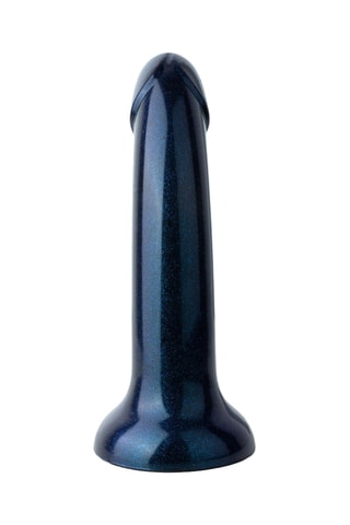 Godemiché waterproof Metallic Glitter - Noir - 15,2 cm