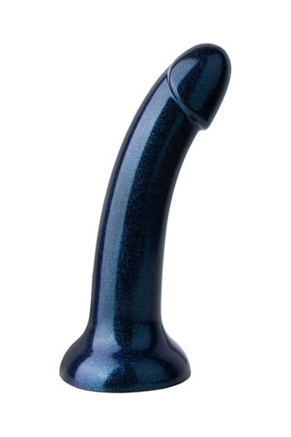 Godemiché waterproof Metallic Glitter - Noir - 15,2 cm