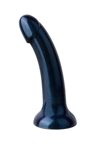 Godemiché waterproof Metallic Glitter - Noir - 15,2 cm