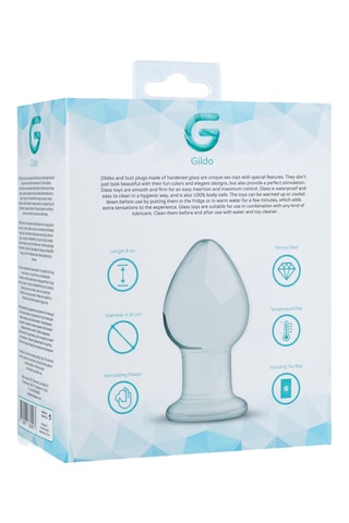 Plug anal Gildo - Transparent - 7 cm