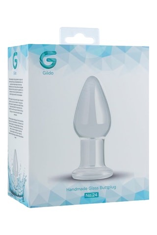 Plug anal en verre - Transparent - 8,4 cm
