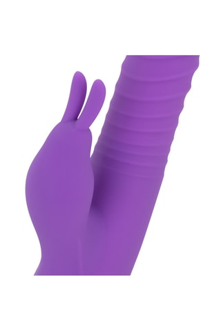 Vibromasseur rabbit chauffant waterproof Thrusting - Violet - 13 cm