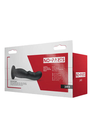 Godemiché waterproof Jake - Noir - 17,7 cm