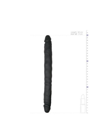 Godemichet Réaliste Double Face - Noir - 30 cm