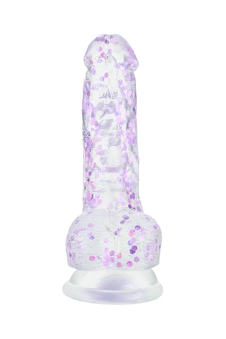 Godemiché Glitter Purple EasyToys - Violet - 10 cm