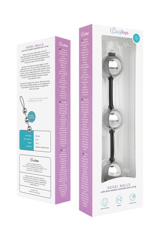Boules de geisha Kegel - Argenté - 23 cm