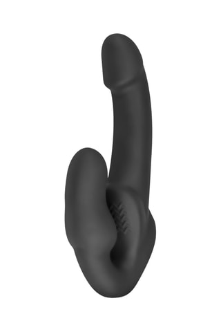Godemiché strapless waterproof Morgan - Noir - 13 cm