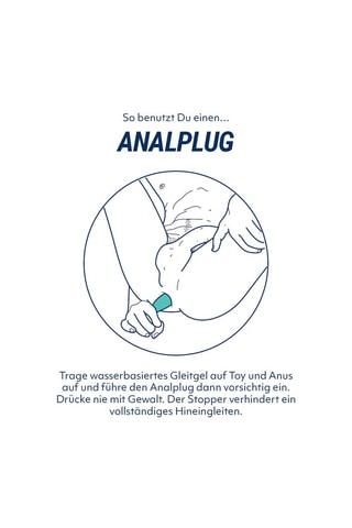 Plug anal en verre pour prostate - Transparent - 9 cm