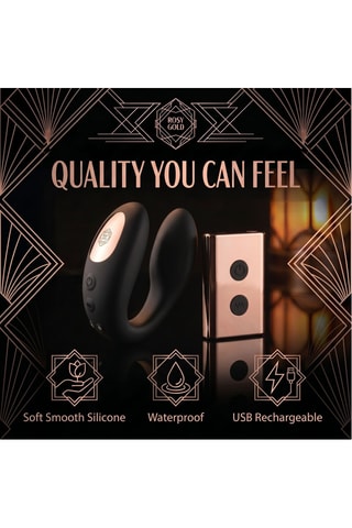 Vibromasseur C-Shape avec étui Rosy Gold