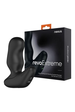 Vibromasseur prostatique rotatif Revo Extreme - Noir - 10 cm