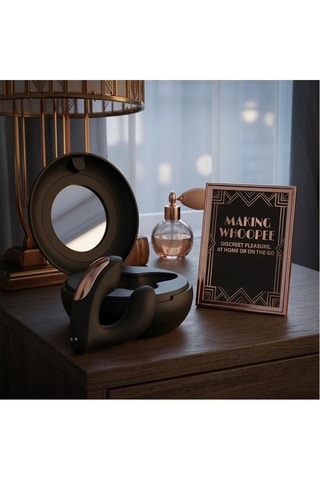 Vibromasseur portable avec étui Rosy Gold