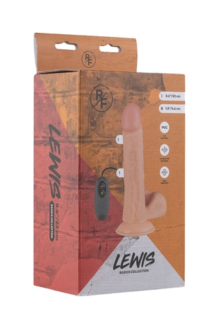 Vibromasseur réaliste Lewis - Beige - 16,5 cm