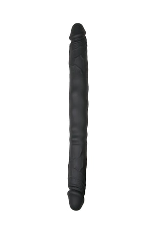 Double godemichet - Noir - 18 cm