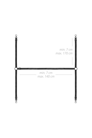 Set de bondage sous-matelas - Noir