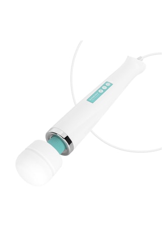Vibromasseur MyMagicWand - Blanc et turquoise