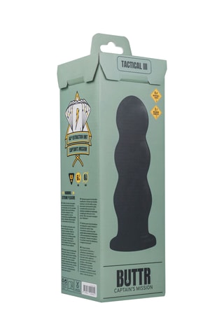 Plug anal Tactical III - Noir - 23,8 cm