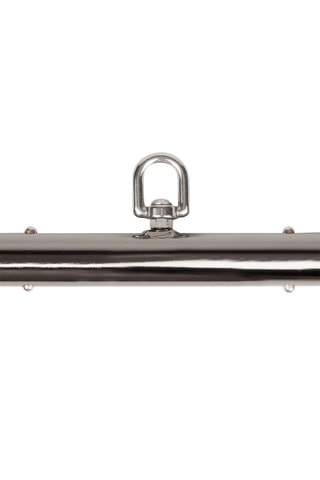 Barre d'écartement extensible avec menottes et chevillères - Noir
