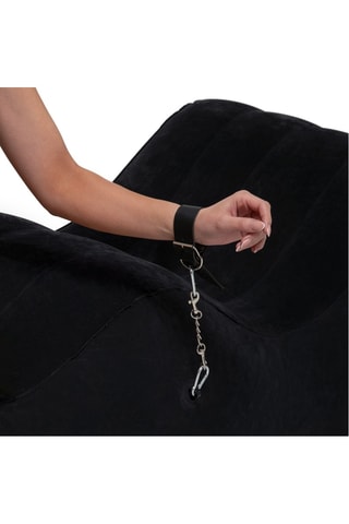 Banc gonflable - Noir - 47 x 36 x 12,5 cm