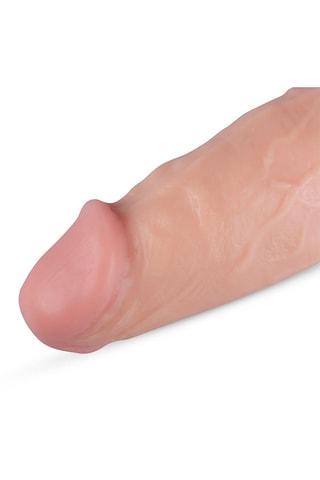 Godemichet réaliste avec ventouse et scrotum Dwayne - Beige - 30 cm