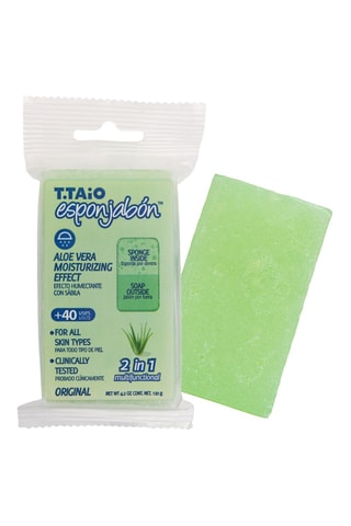 Esponja con jabón 2 en 1 aloe vera - Para todo tipo de piel - 120 g