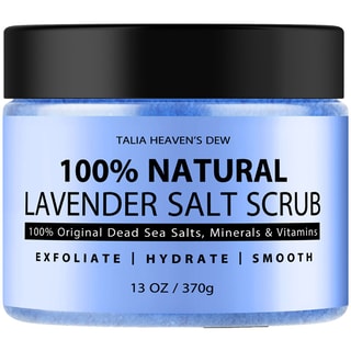 Exfoliante hidratante - Lavanda pura y sales del Mar Muerto - 370 g