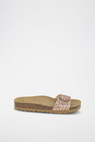 Mules - Marron et rose