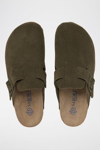 Sabots en cuir - Vert