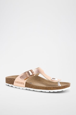 Tongs - Orange et rose