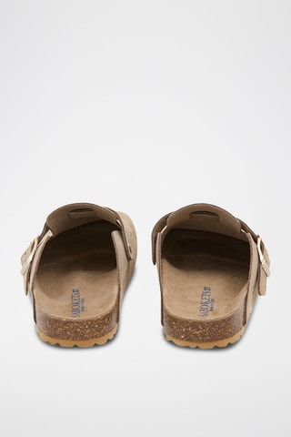 Mules en nubuck - Marron