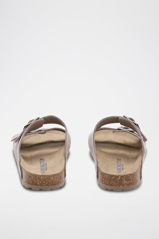 Mules en cuir - Marron